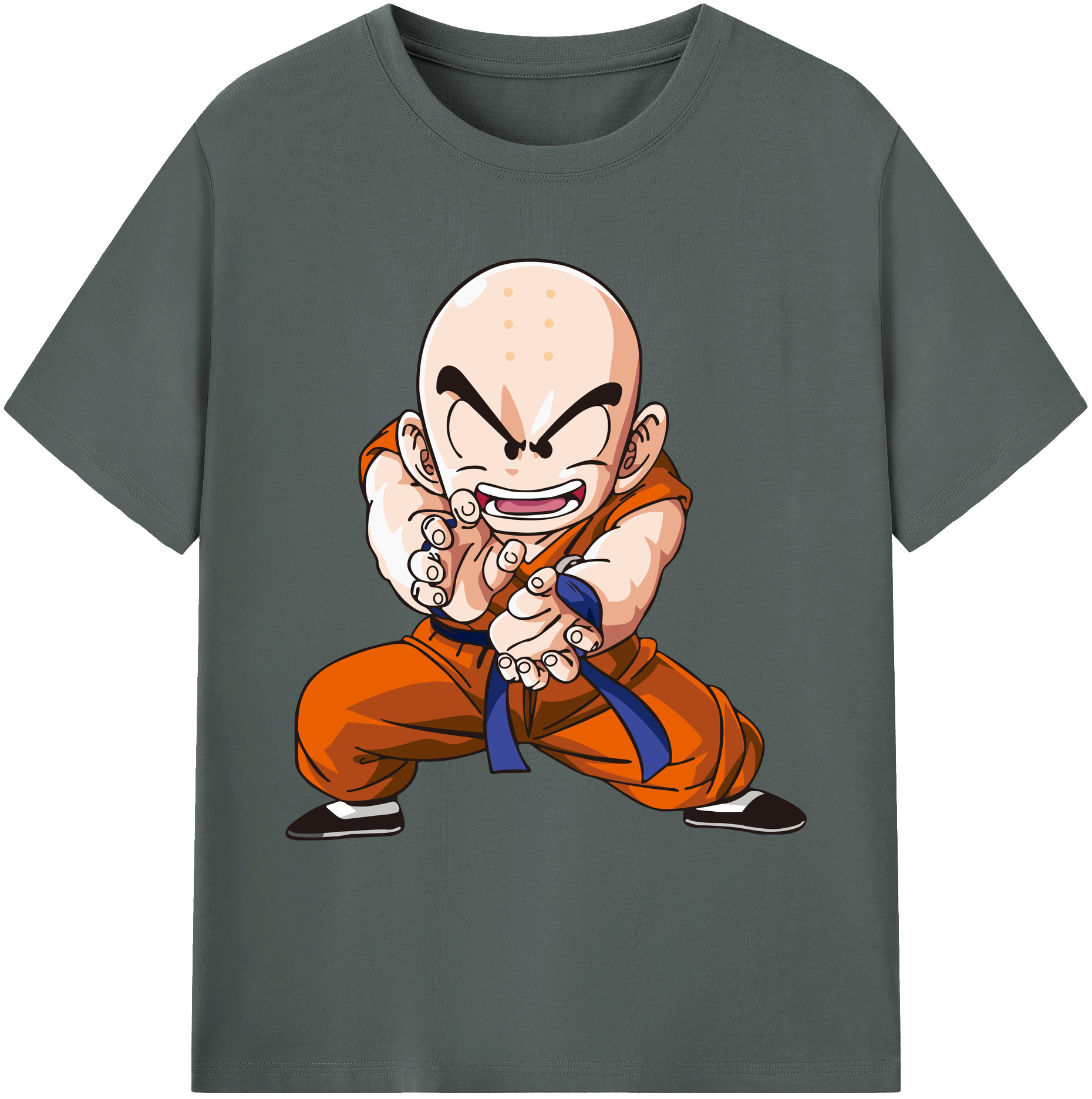 （画像用） ドラゴンボール クリリン DRAGON BALL krillin 綿100％ メンズ半袖Tシャツ｜肌触りやわらか＆通気性